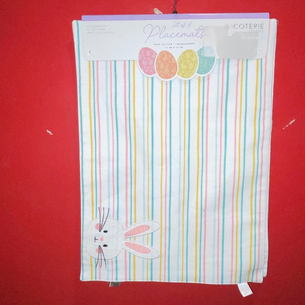 Coterie Studion Easter Placemats Set of 4